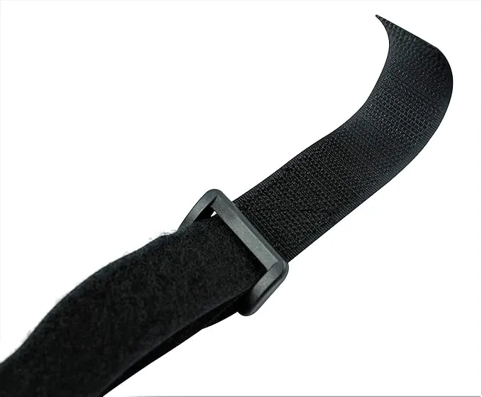 AceCamp klittenband riemen 2,5x60 cm 6 stuks zwart