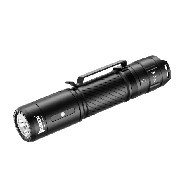 Wuben C3 zaklamp 1200 lumen zwart 179 meter