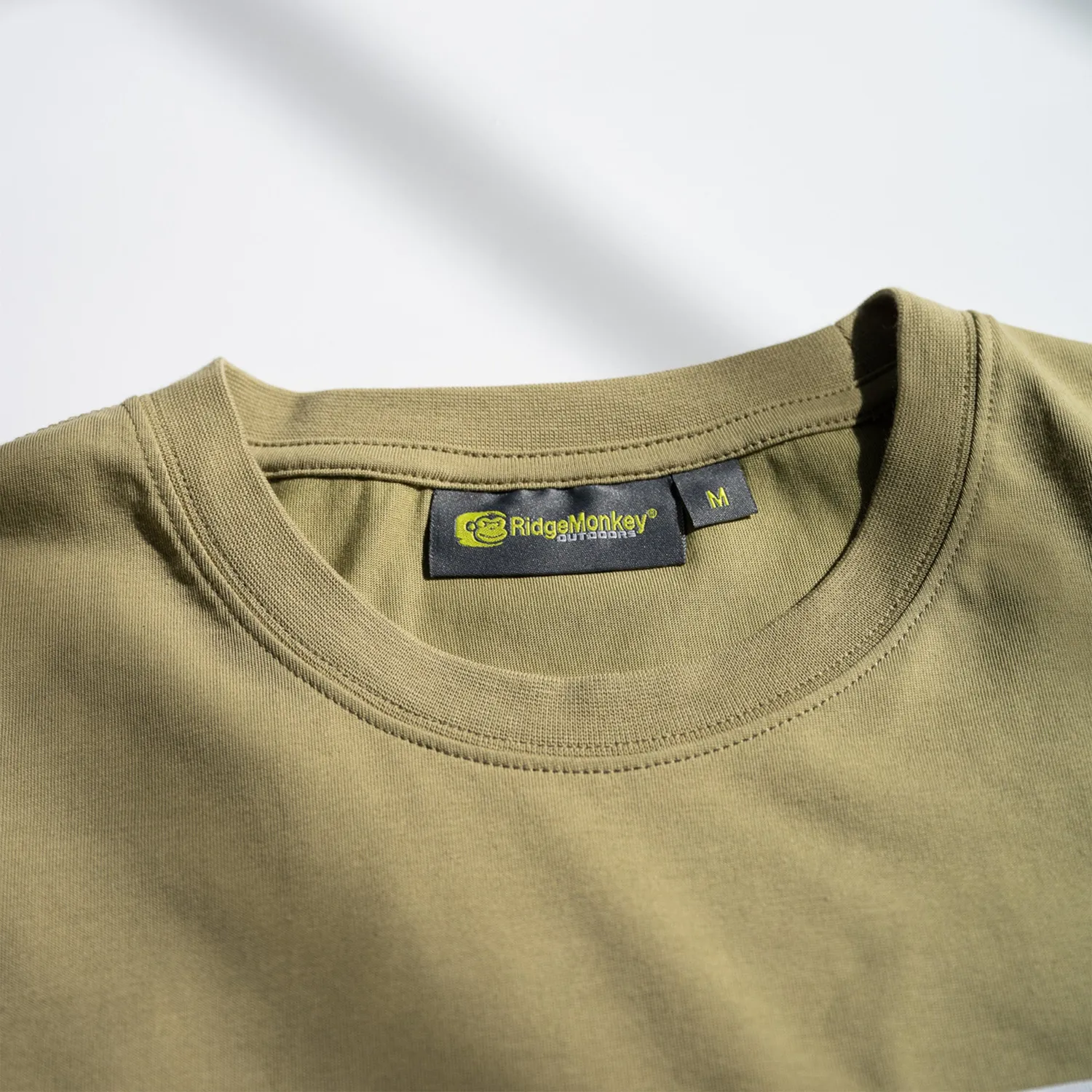RidgeMonkey Dispersion Lounge T-shirt Heren Khaki katoenmix
