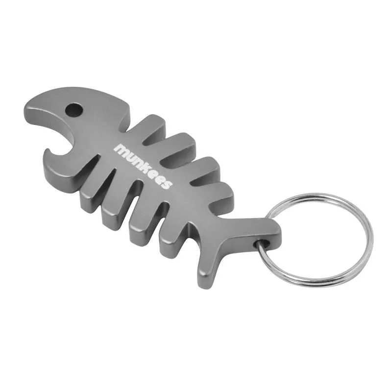 Munkees Vis Sleutelhanger met Flessenopener Rood
