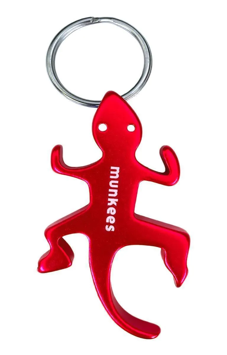 munkees hagedis sleutelhanger flessenopener verrassing