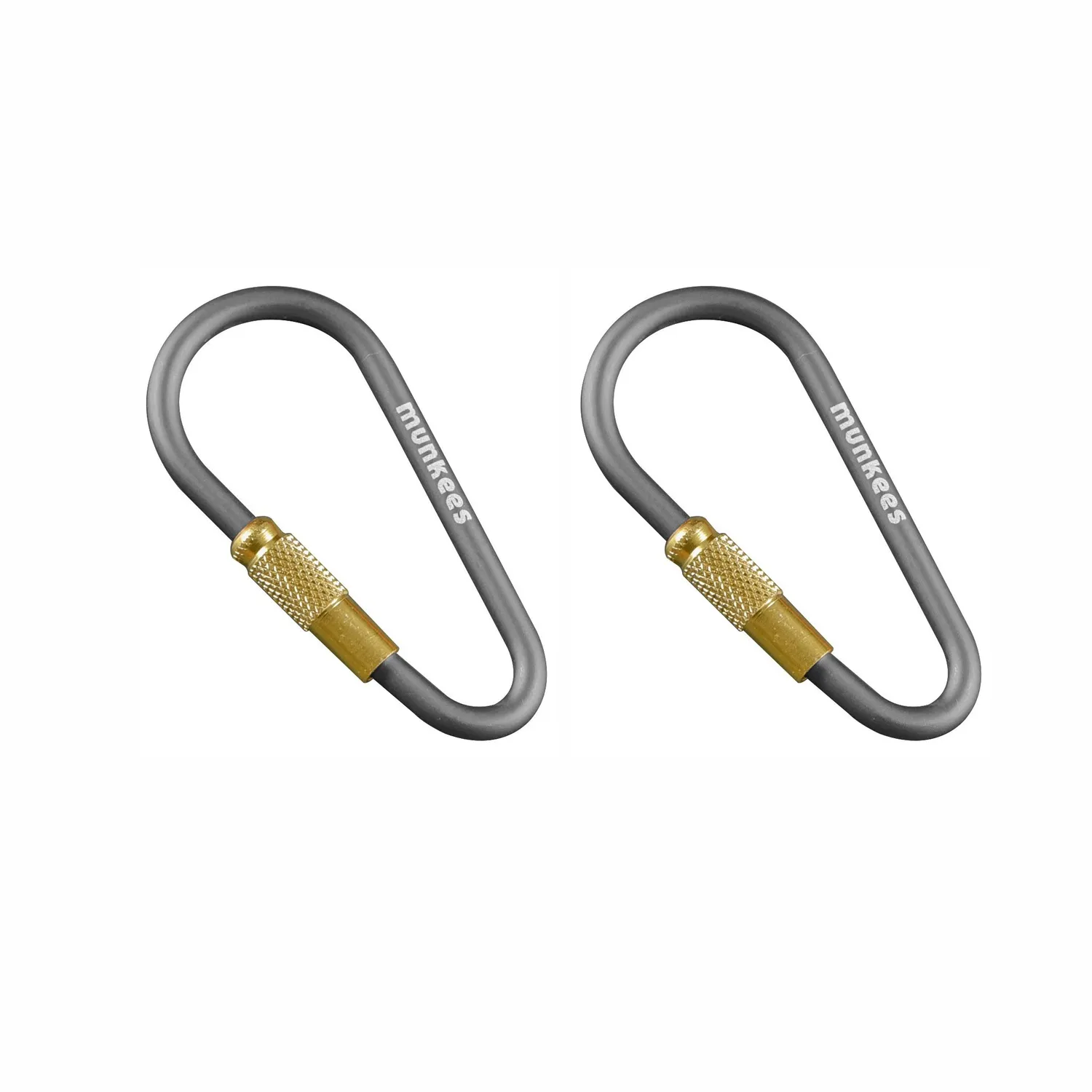 Munkees Mini Link Karabiner Schroefsluiting 48mm 2-pack