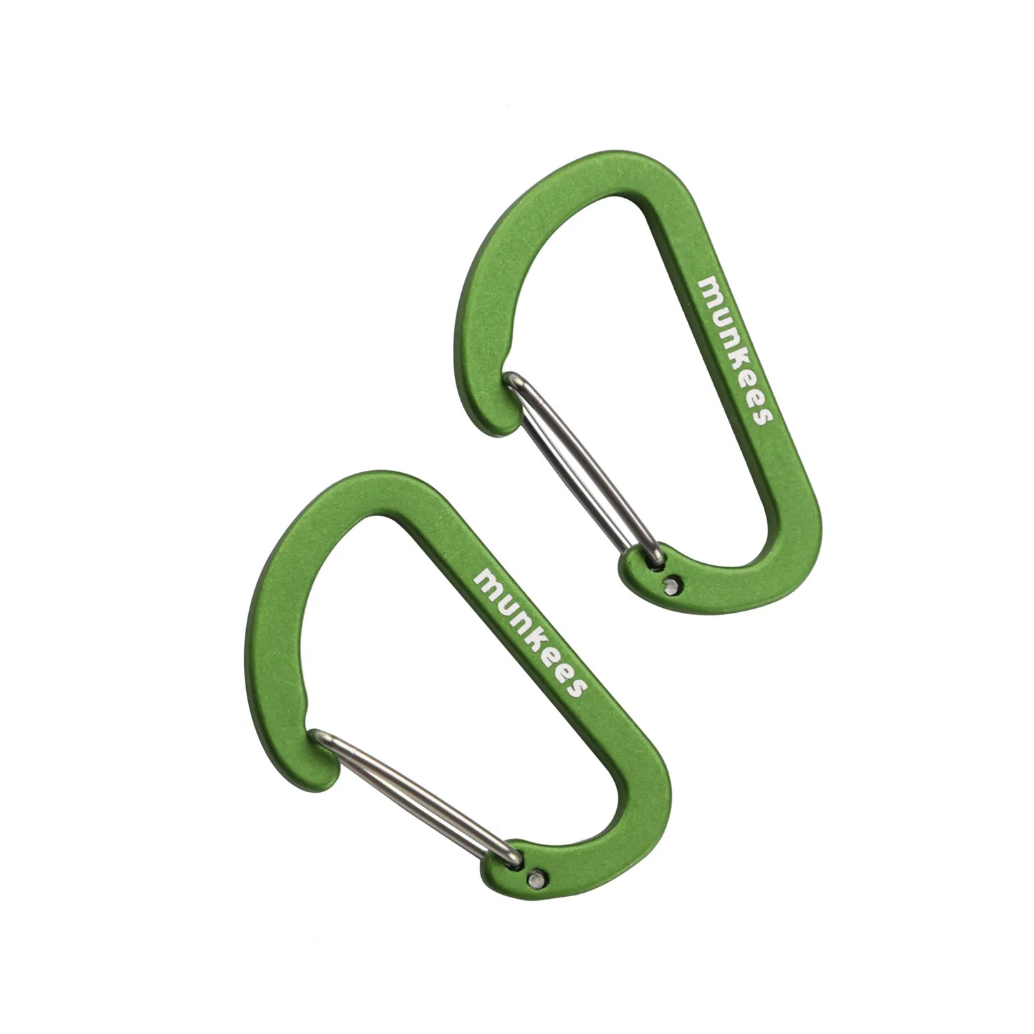 Munkees Karabijn Plat 40 mm 2-pack Aluminium