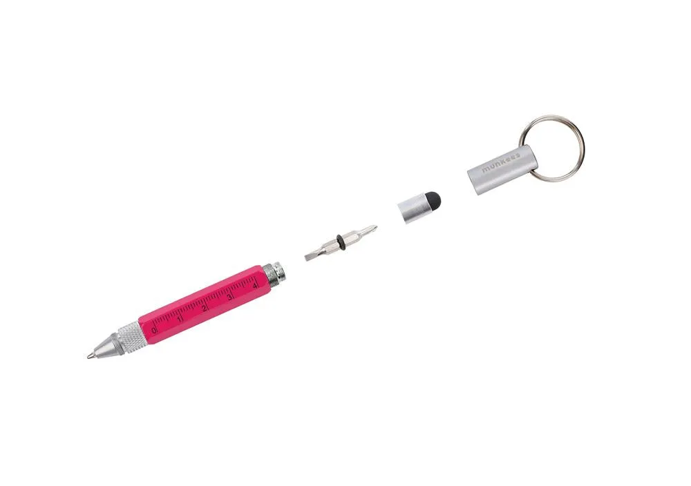 Munkees 5-in-1 toolpen aluminium