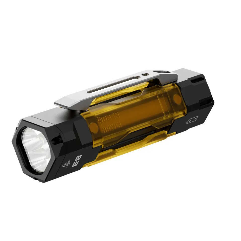 Wuben E8 EDC Zaklamp Zwart 1300 Lumen