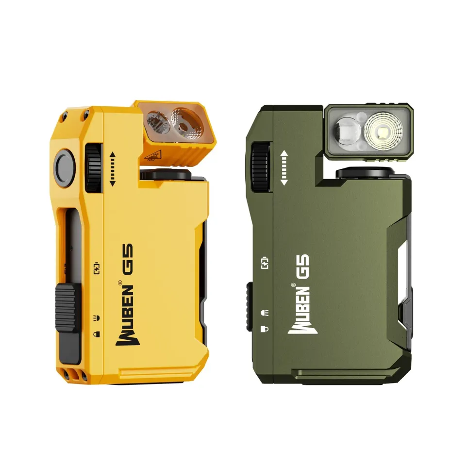 Wuben G5 Yellow+Black EDC zaklamp geel 400 lumen