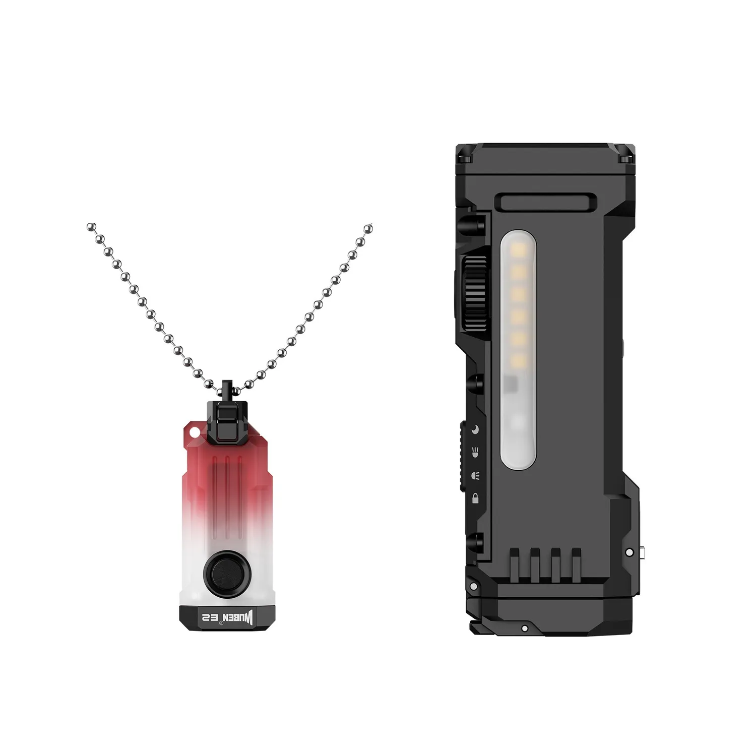 Wuben E2 zaklamp bundel E2 Black Set + G5 Black