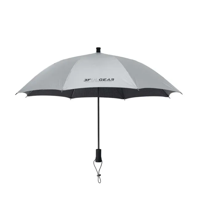 3F UL Gear wandelparaplu 95cm carbon handsfree zilver