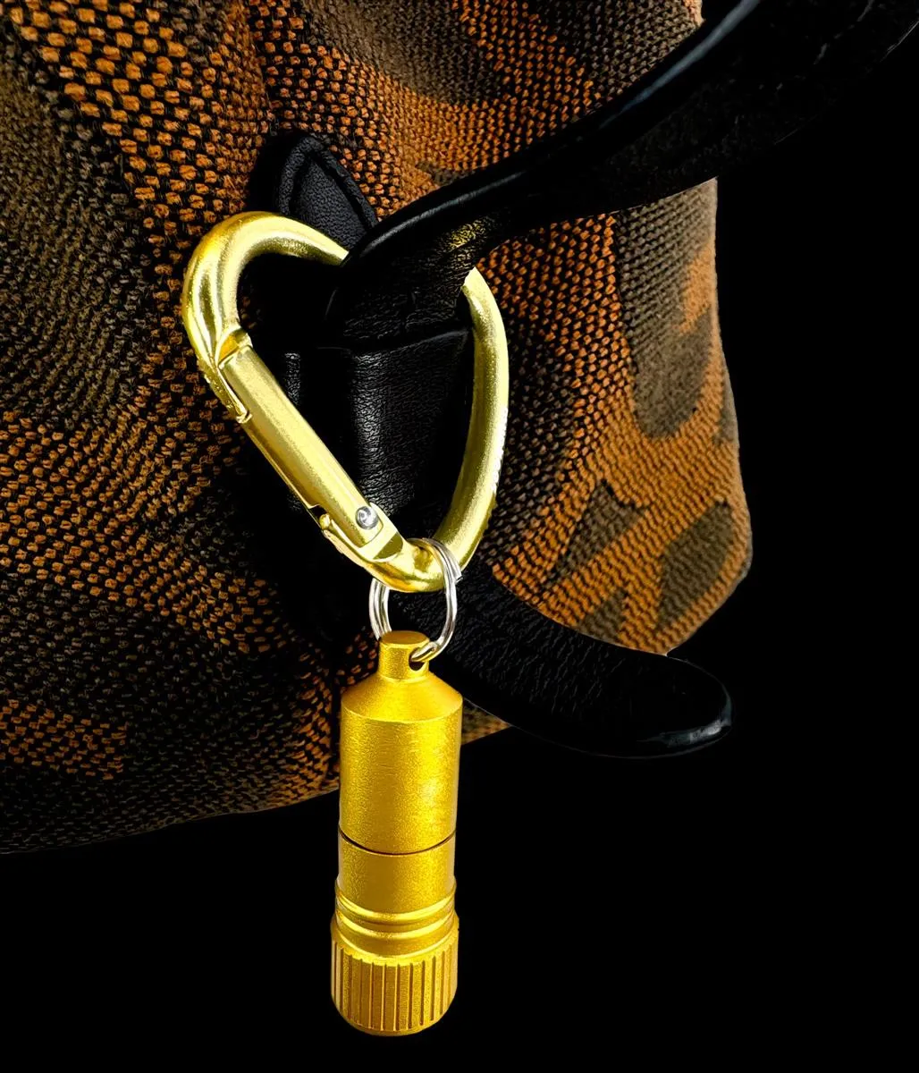 Munkees Mini Hart Karabijn Zaklamp Goud LED