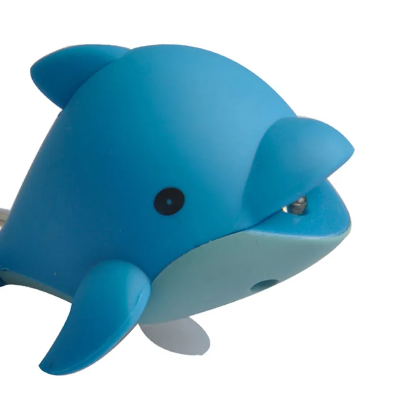 Munkees Dolfijn sleutelhanger met led en geluid blauw