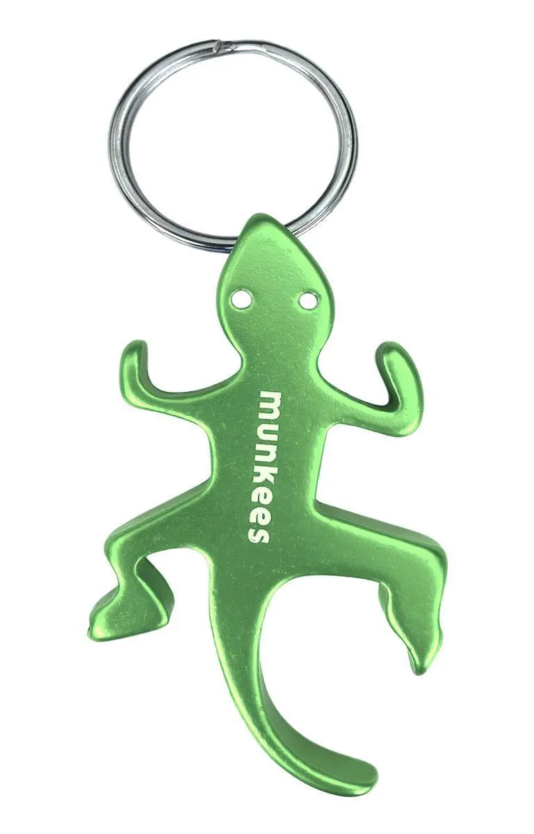munkees hagedis sleutelhanger flessenopener verrassing