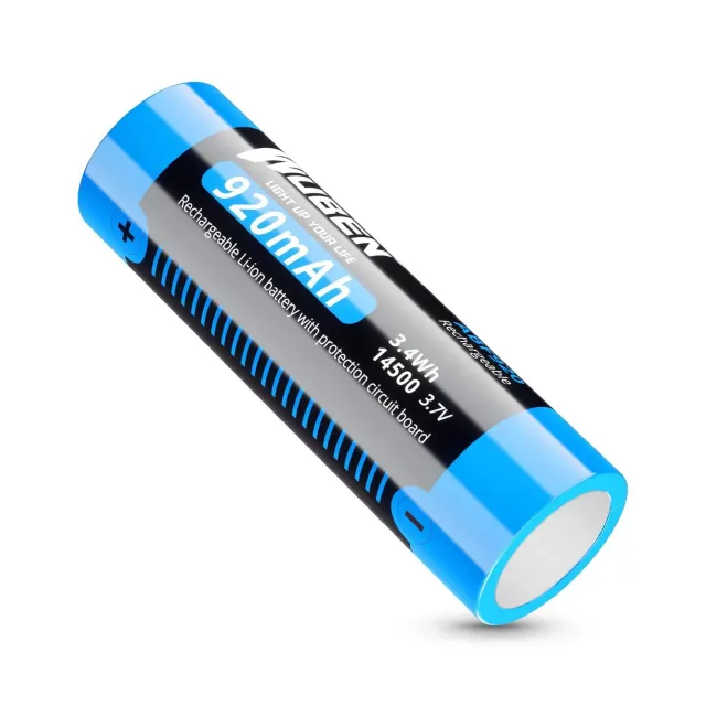 Wuben 14500 batterij 920mAh 2 stuks zonder USB