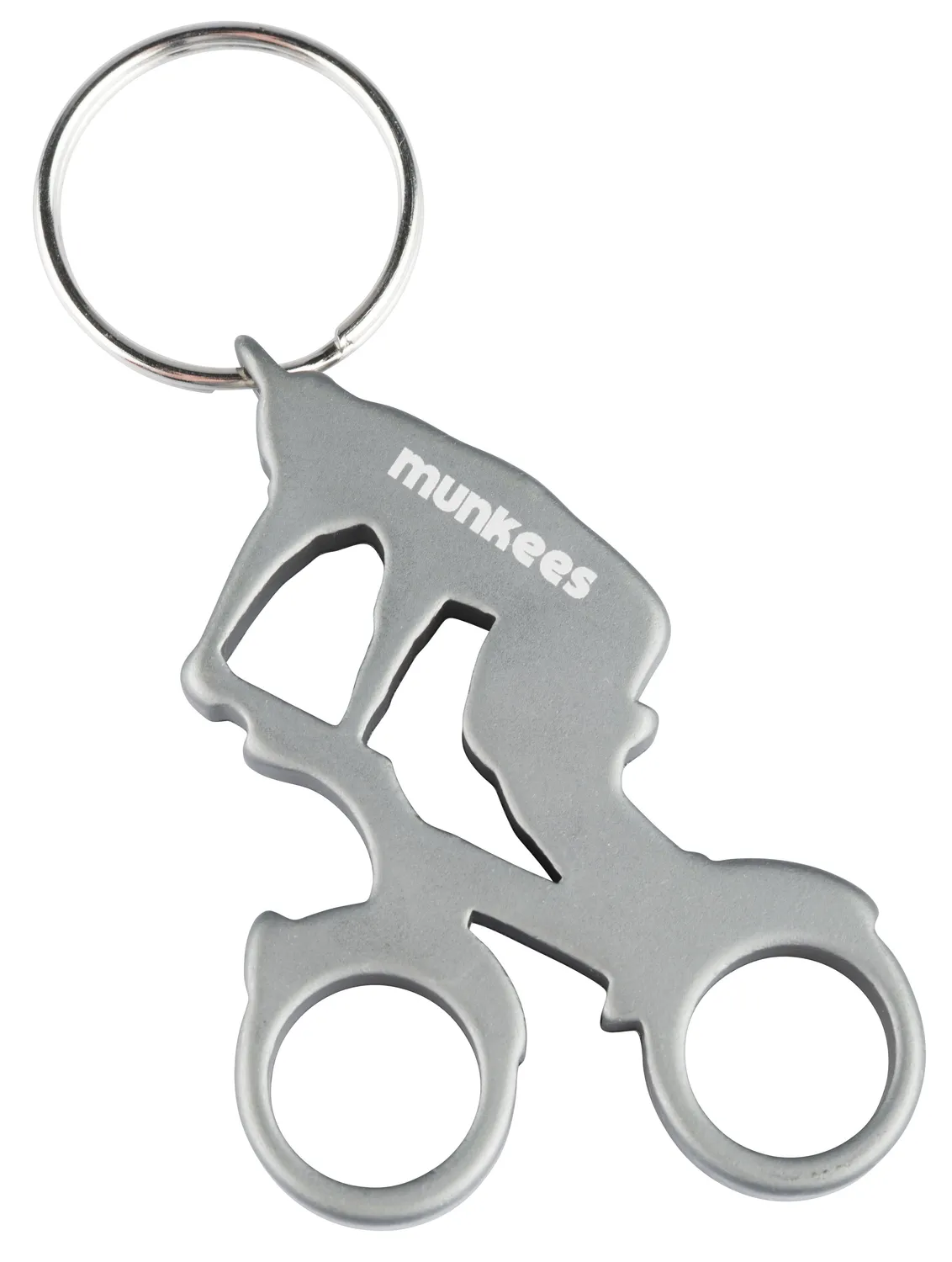 Munkees Biker flessenopener sleutelhanger motor aluminium