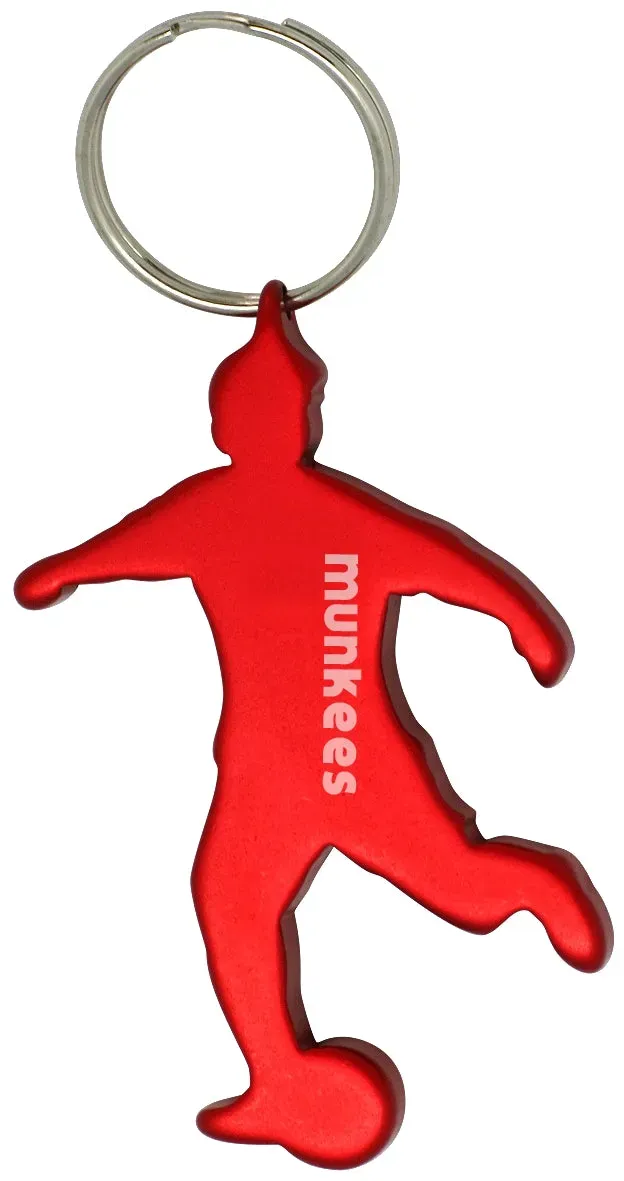 Munkees Voetballer flessenopener sleutelhanger