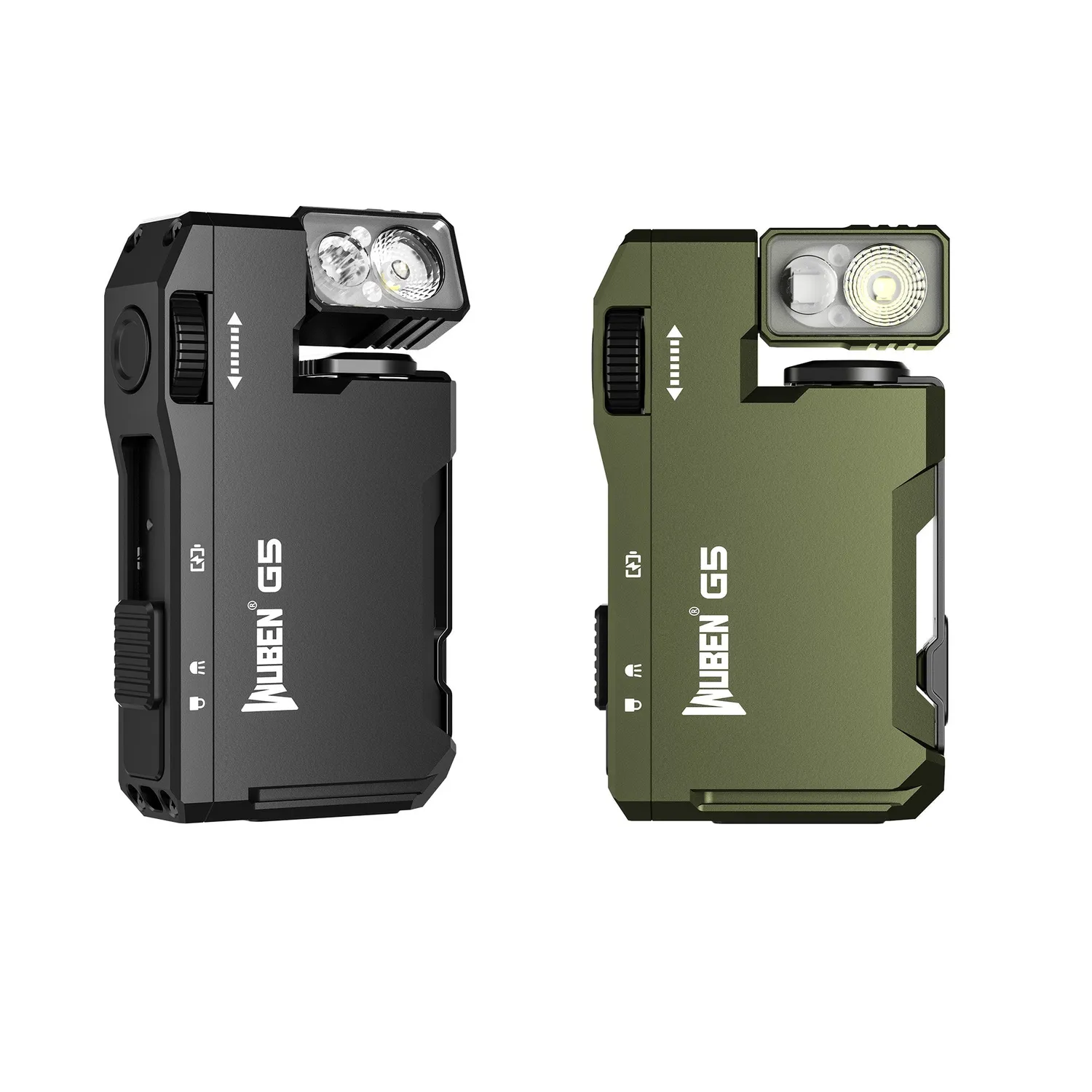 Wuben G5 Bundel EDC Lampje 400 Lumen Groen-Zwart