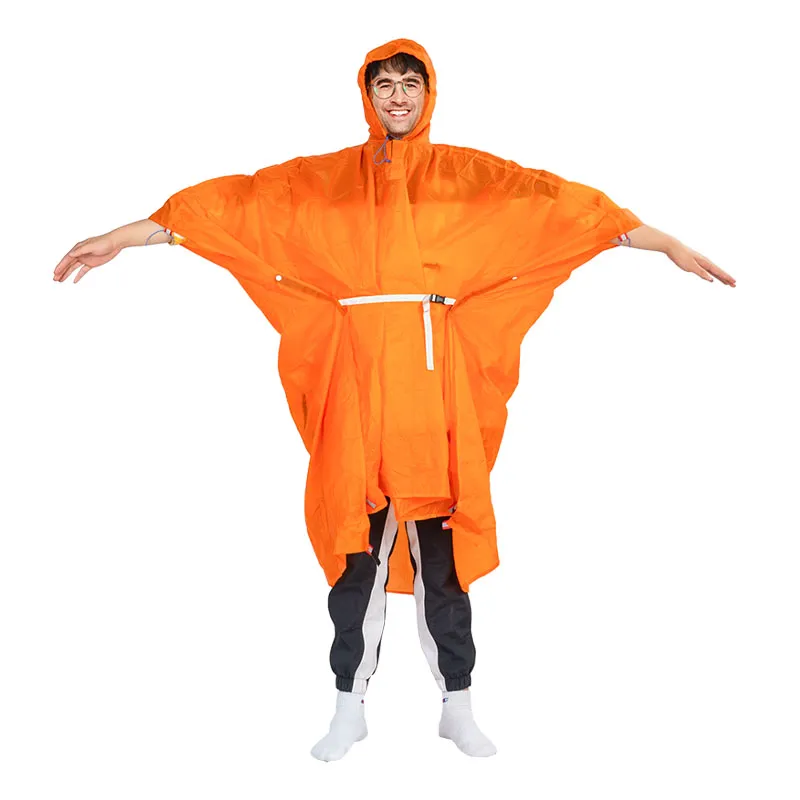 3F UL Gear Rain Poncho regenponcho met rits waterdicht