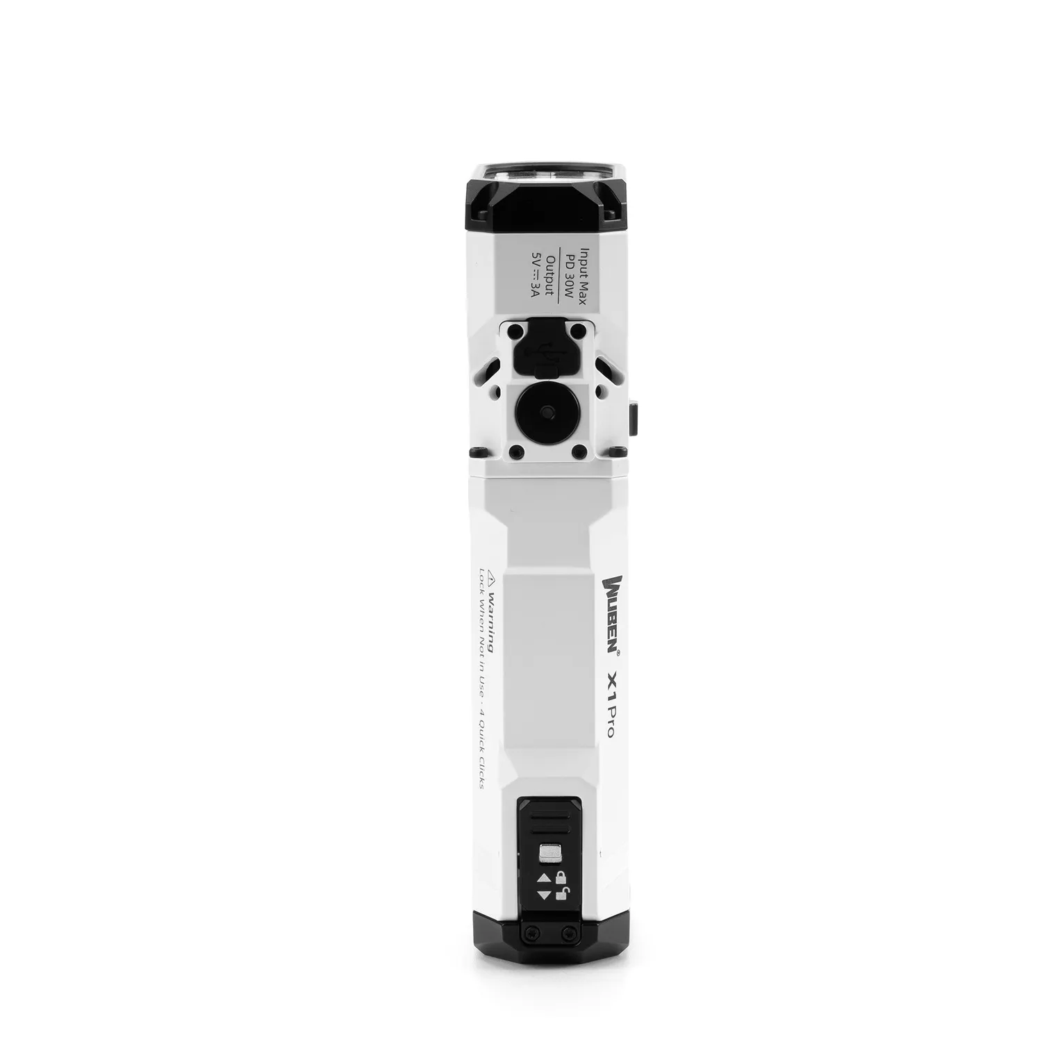 Wuben X1Pro EDC Zaklamp Zwart 12300 Lumen