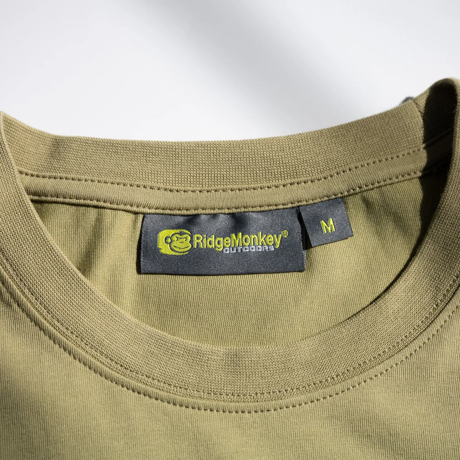 RidgeMonkey Dispersion Lounge T-shirt Heren Khaki katoenmix
