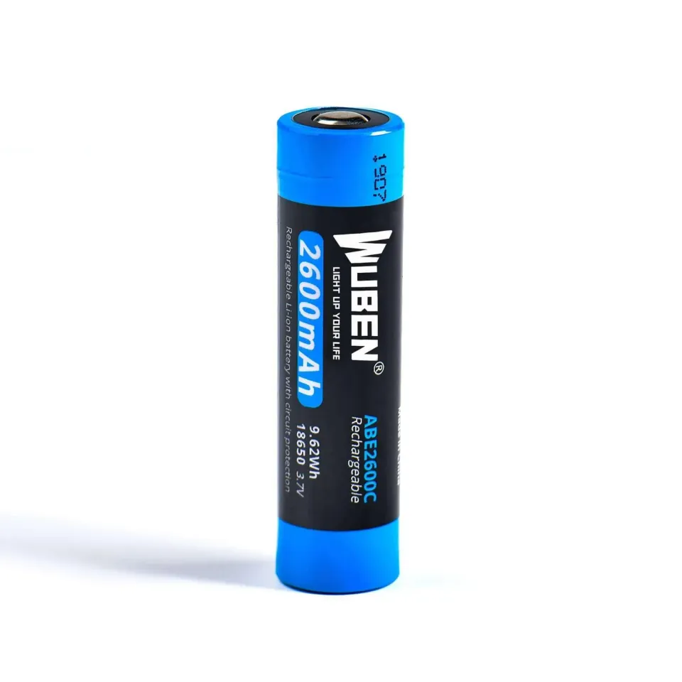 Wuben ABE2600C 18650 Batterij 2600mAh 1 Stuk