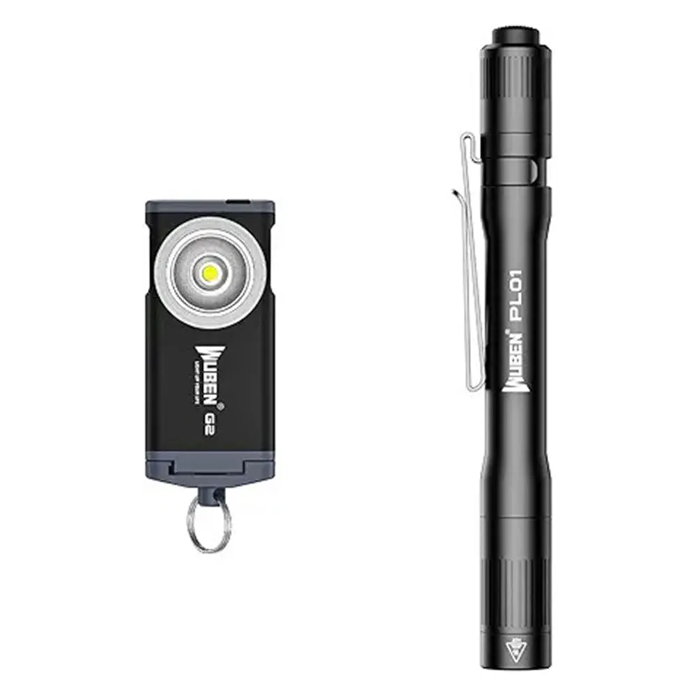 Wuben PL01 bundel zaklamp set 2-delige combideal