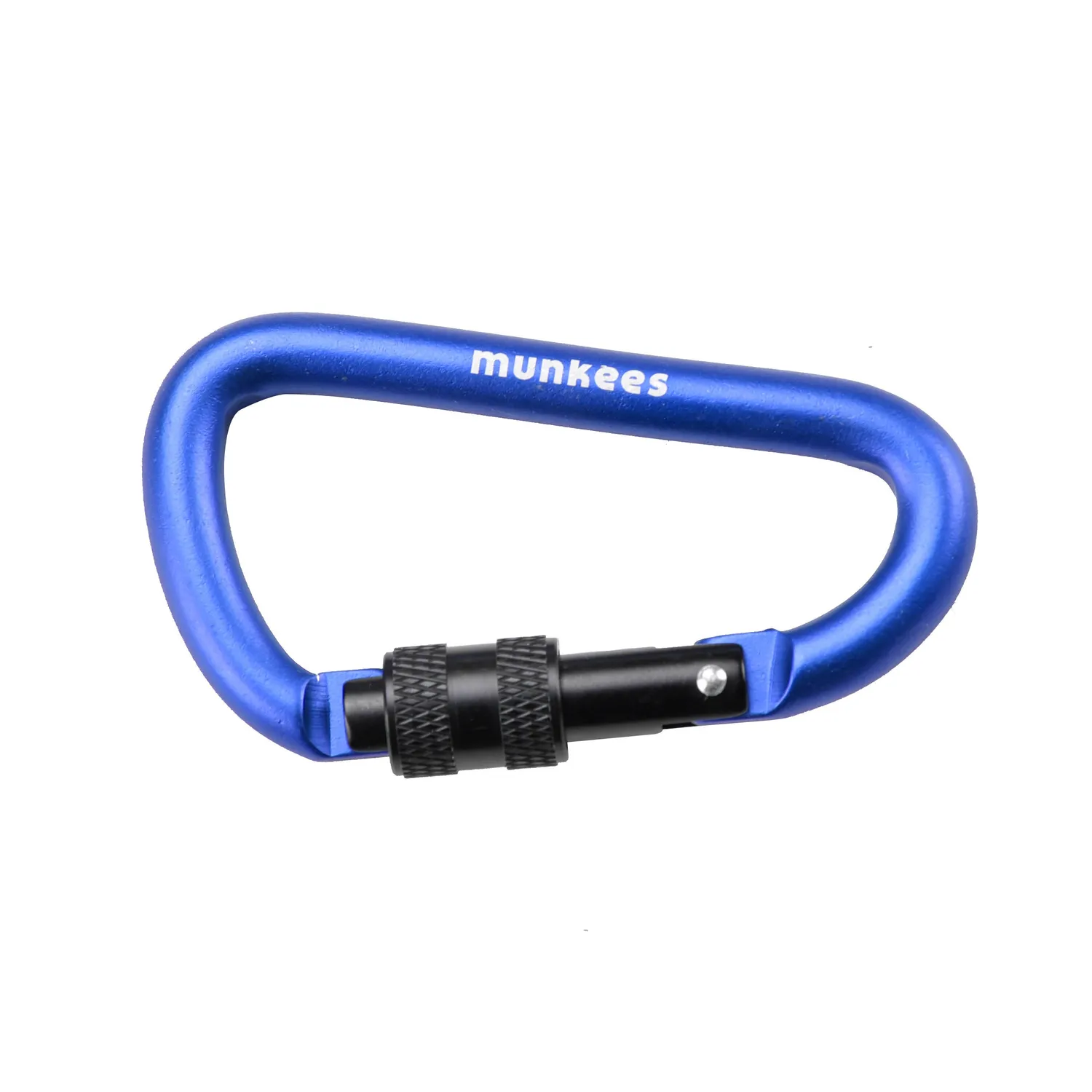 munkees karabijnhaak D-ring 80 mm schroefsluiting
