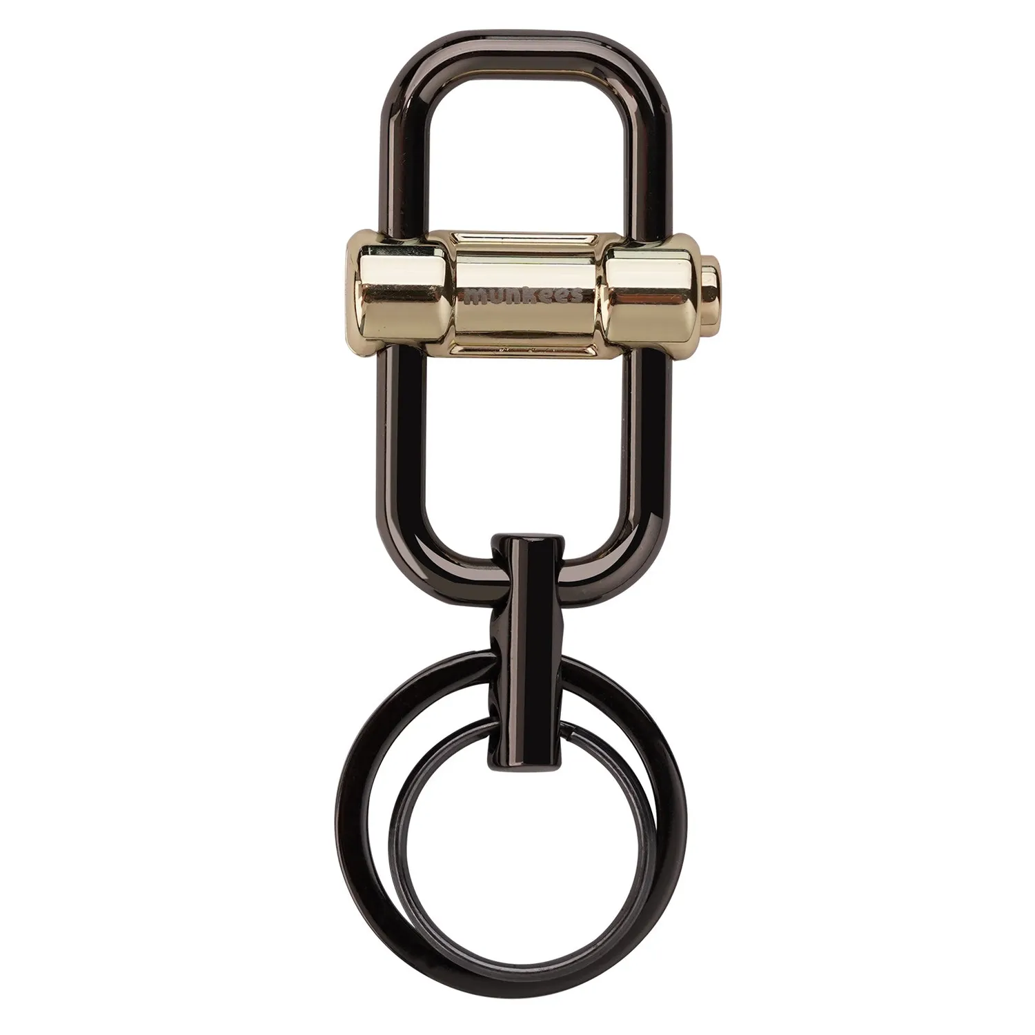 munkees Lock karabiner met schroefsluiting aluminium zilver