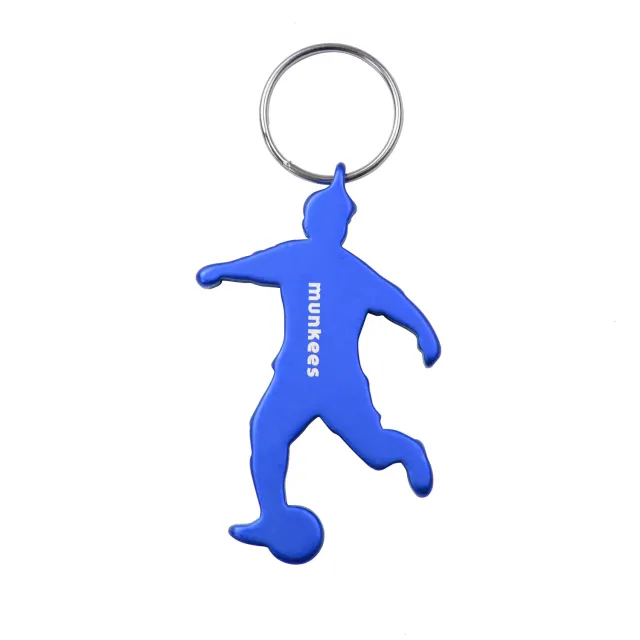 munkees Voetbal sleutelhanger flessenopener aluminium