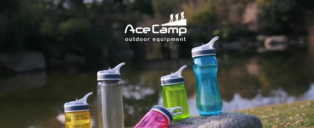 AceCamp Tritan drinkfles blauw 350 ml met rietje