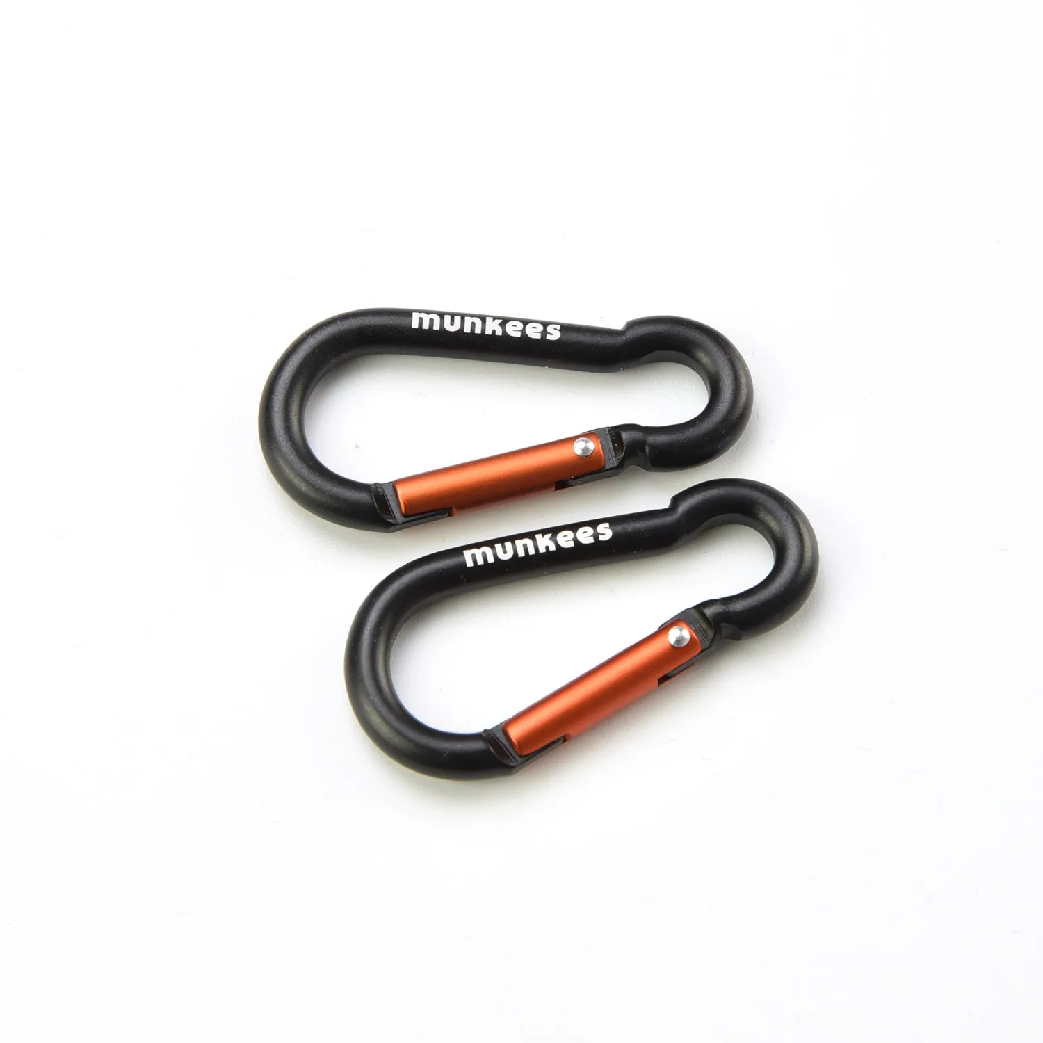Munkees Peer karabijnhaak aluminium 2 stuks