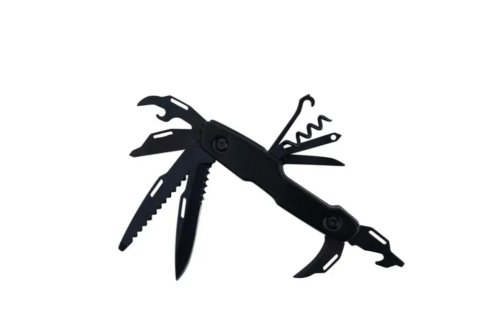 Munkees Black Line zakmes compact zwart mat