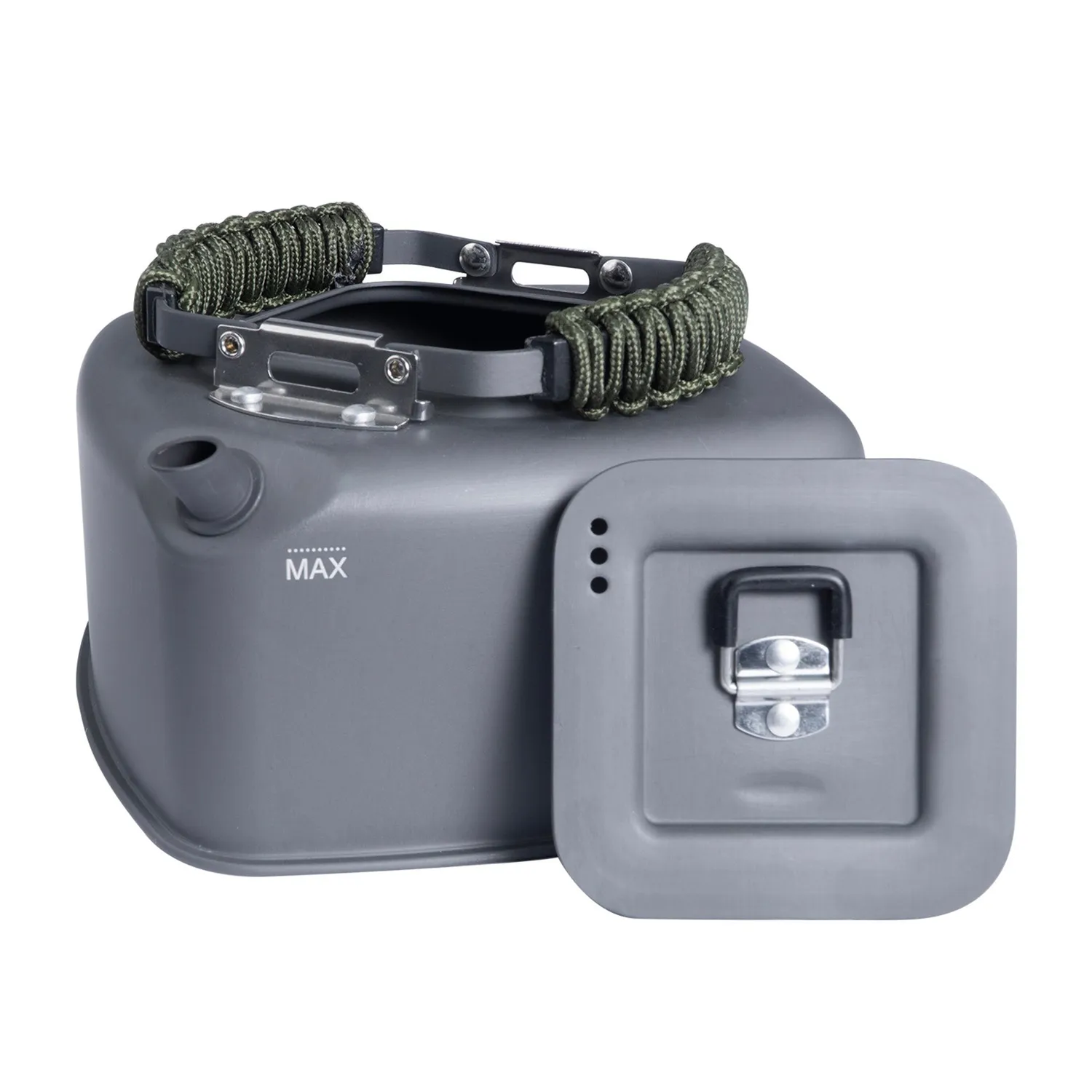Ridgemonkey Paracord-Editie vierkante waterkoker small aluminium