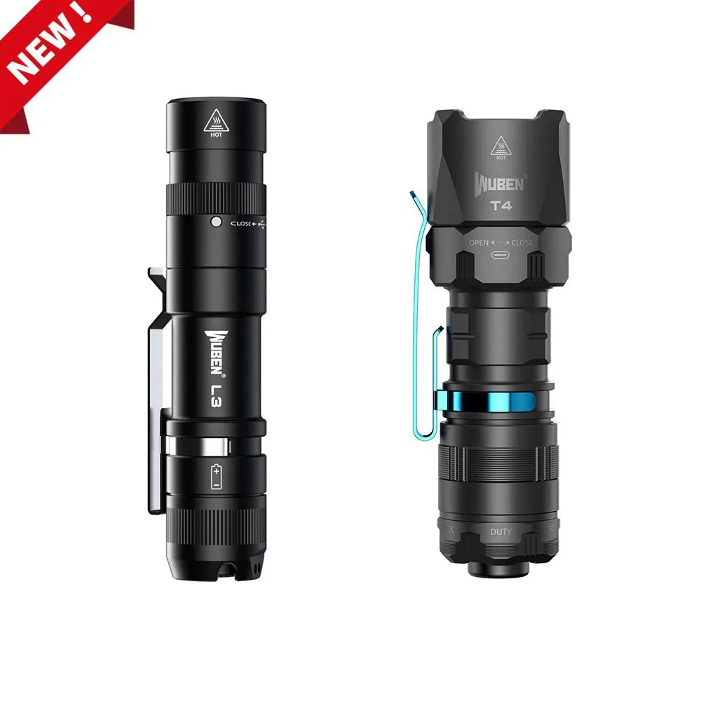 Wuben L3 zaklamp bundel zwart EDC set