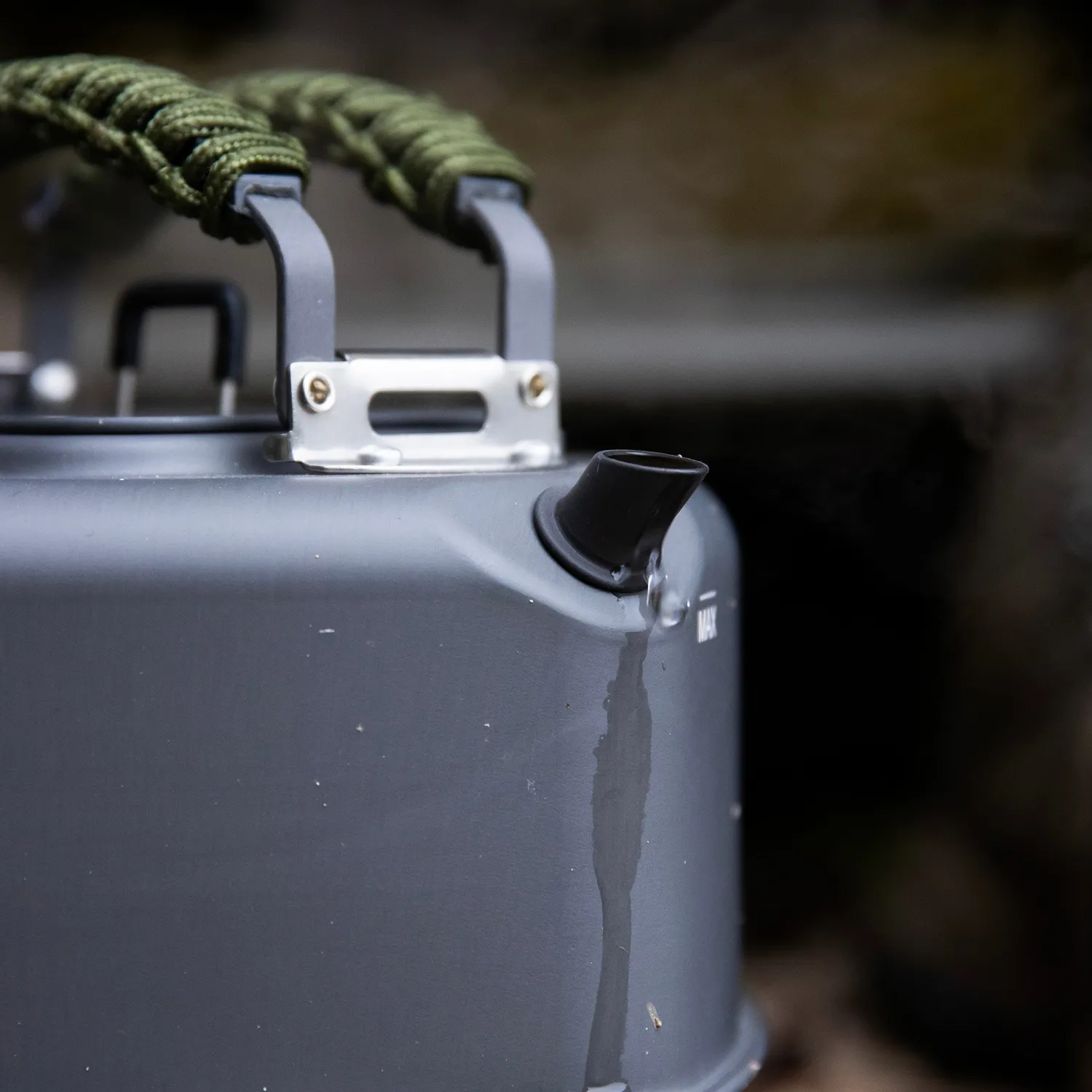 Ridgemonkey Paracord-Editie vierkante waterkoker small aluminium