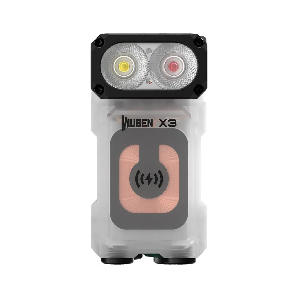 Wuben Lightok X3 Owl zaklamp rood wit licht