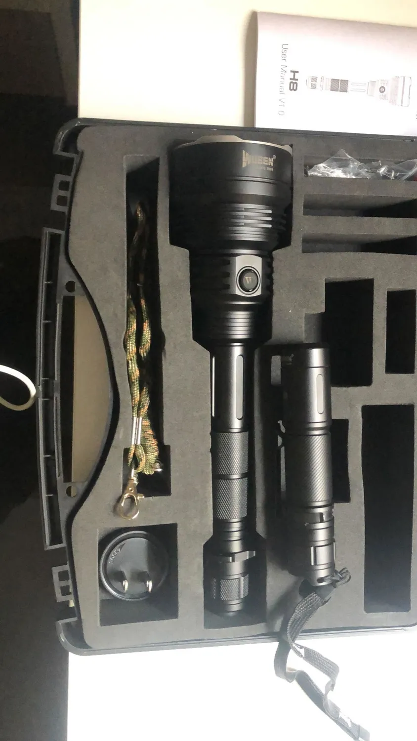 Wuben H8 zaklamp jacht 1800 lumen standaard kit