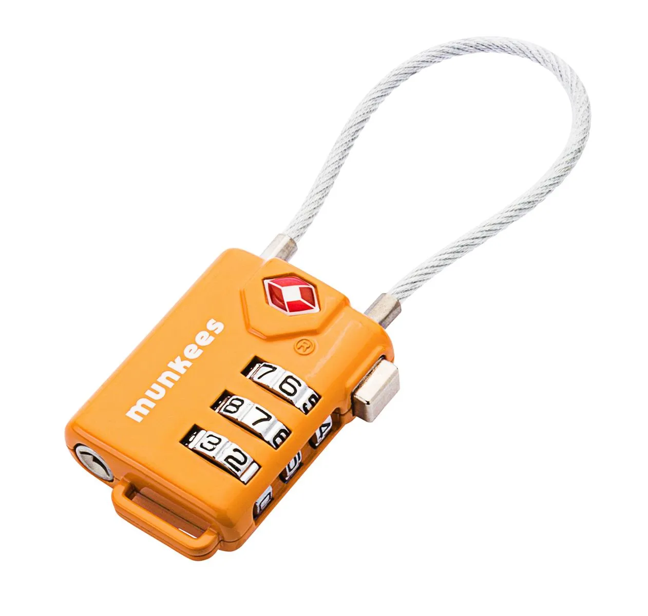 Munkees TSA cijferslot 3-cijferig kabel groen