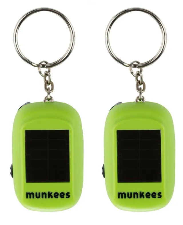 Munkees Mini Solar Dynamo Zaklamp LED 2-pack
