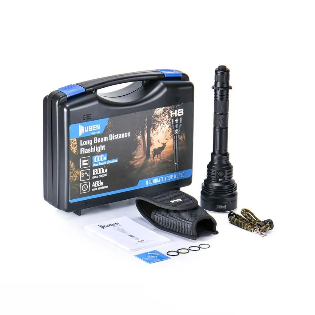 Wuben H8 zaklamp jacht 1800 lumen standaard kit