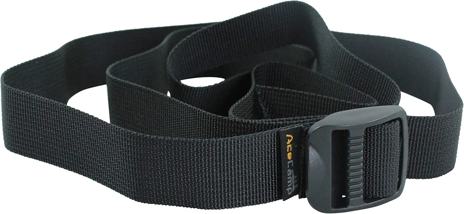 AceCamp Koffergurt 120 cm Kofferriem zwart 3-pack polyester