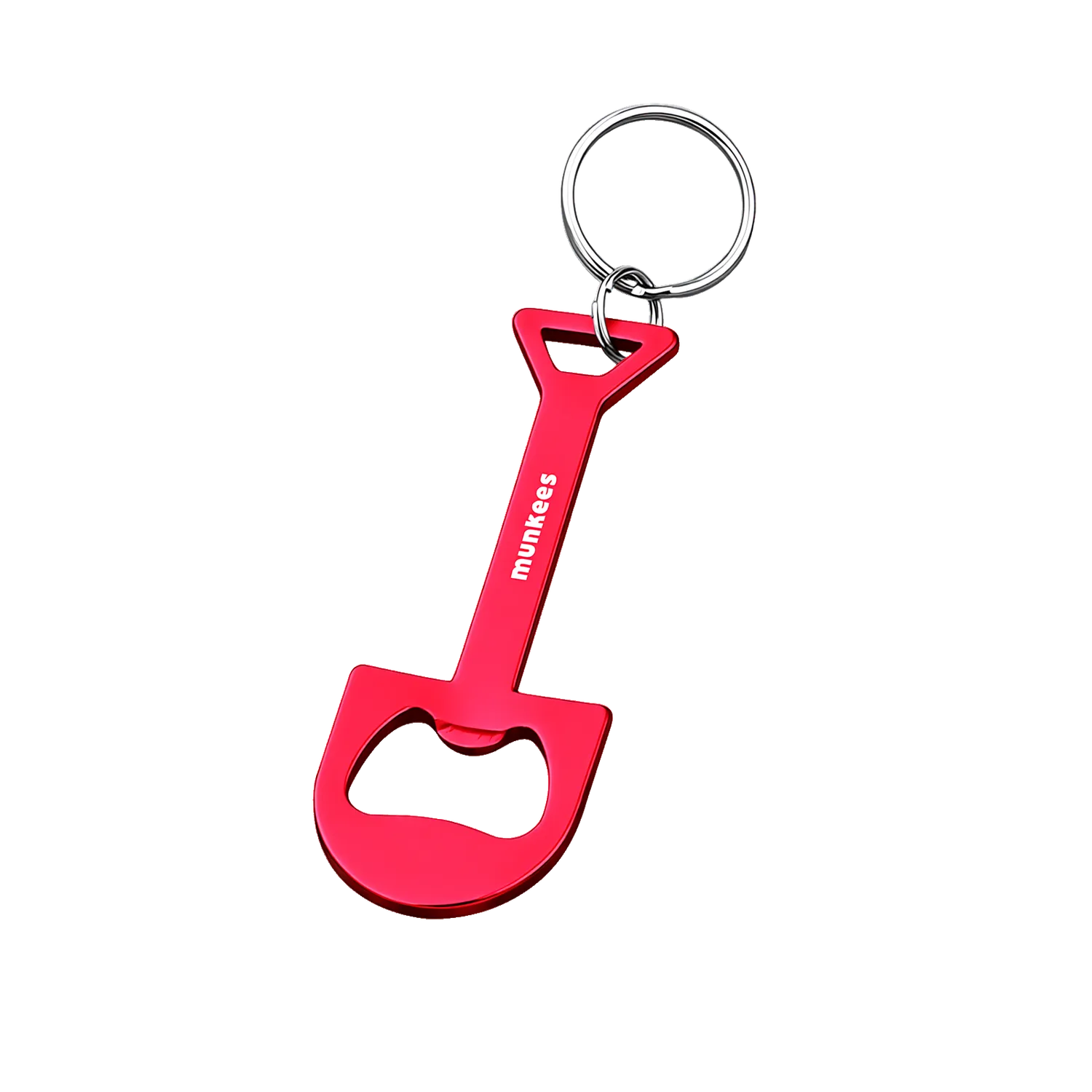 Munkees flesopener schep sleutelhanger aluminium