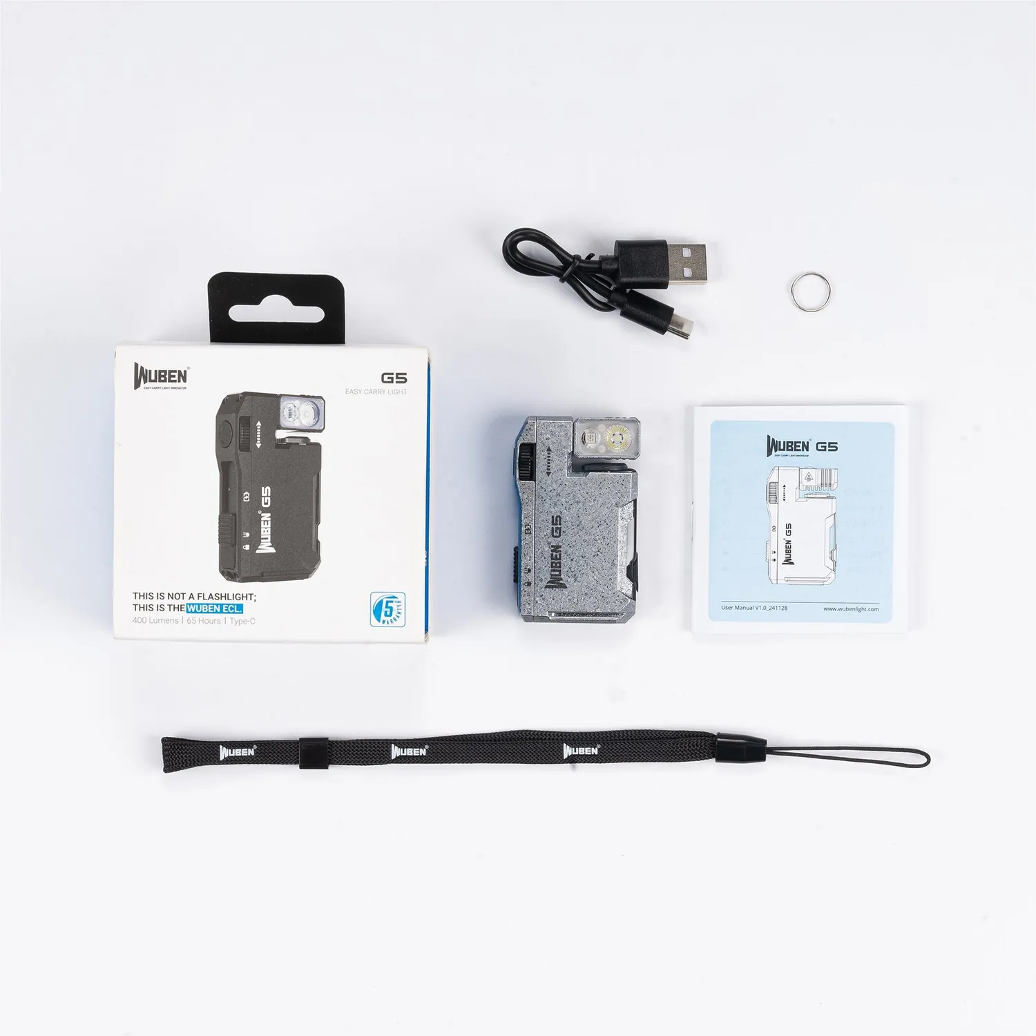 Wuben G5 zaklamp ice crack compact edc