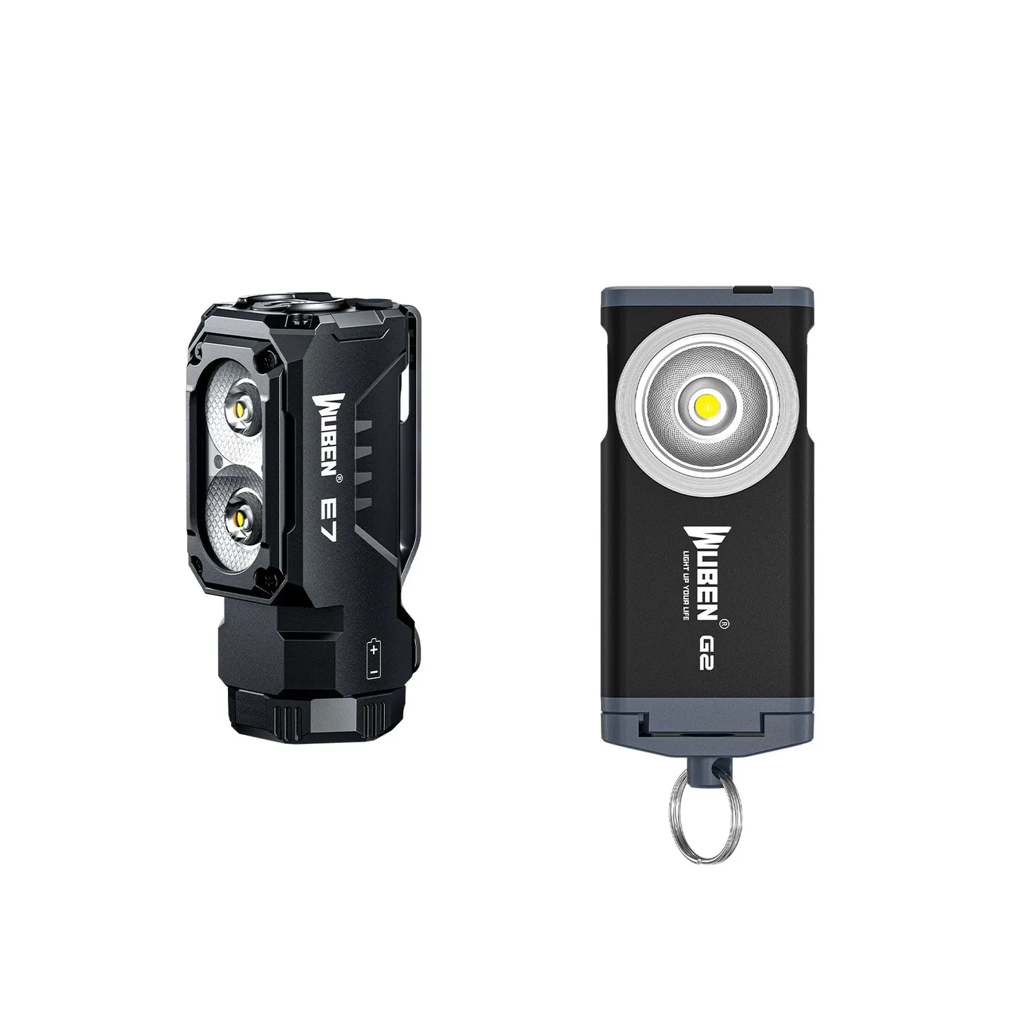 Wuben E7 bundel hoofdlamp zwart 6500K met L50