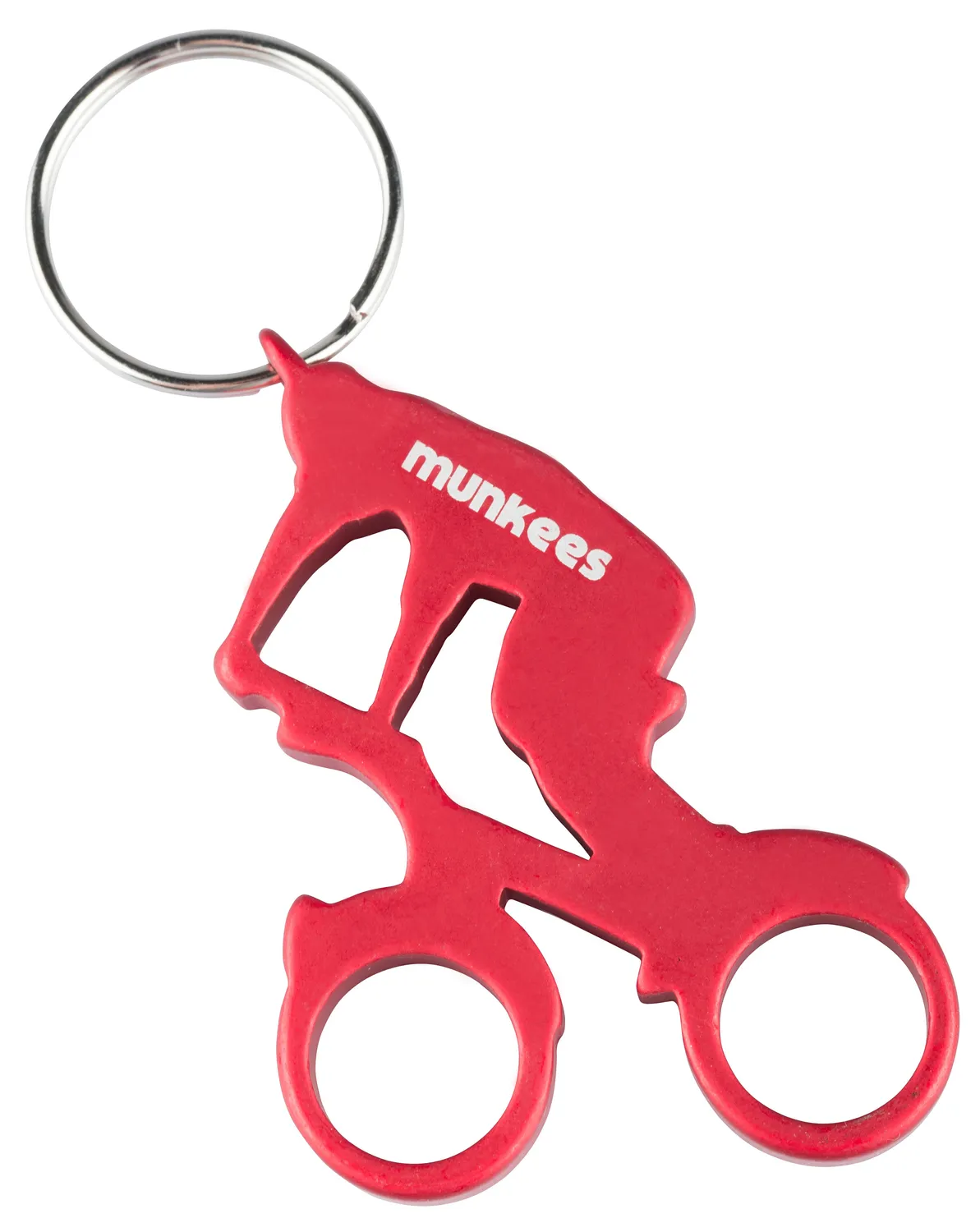 Munkees Biker flessenopener sleutelhanger motor aluminium
