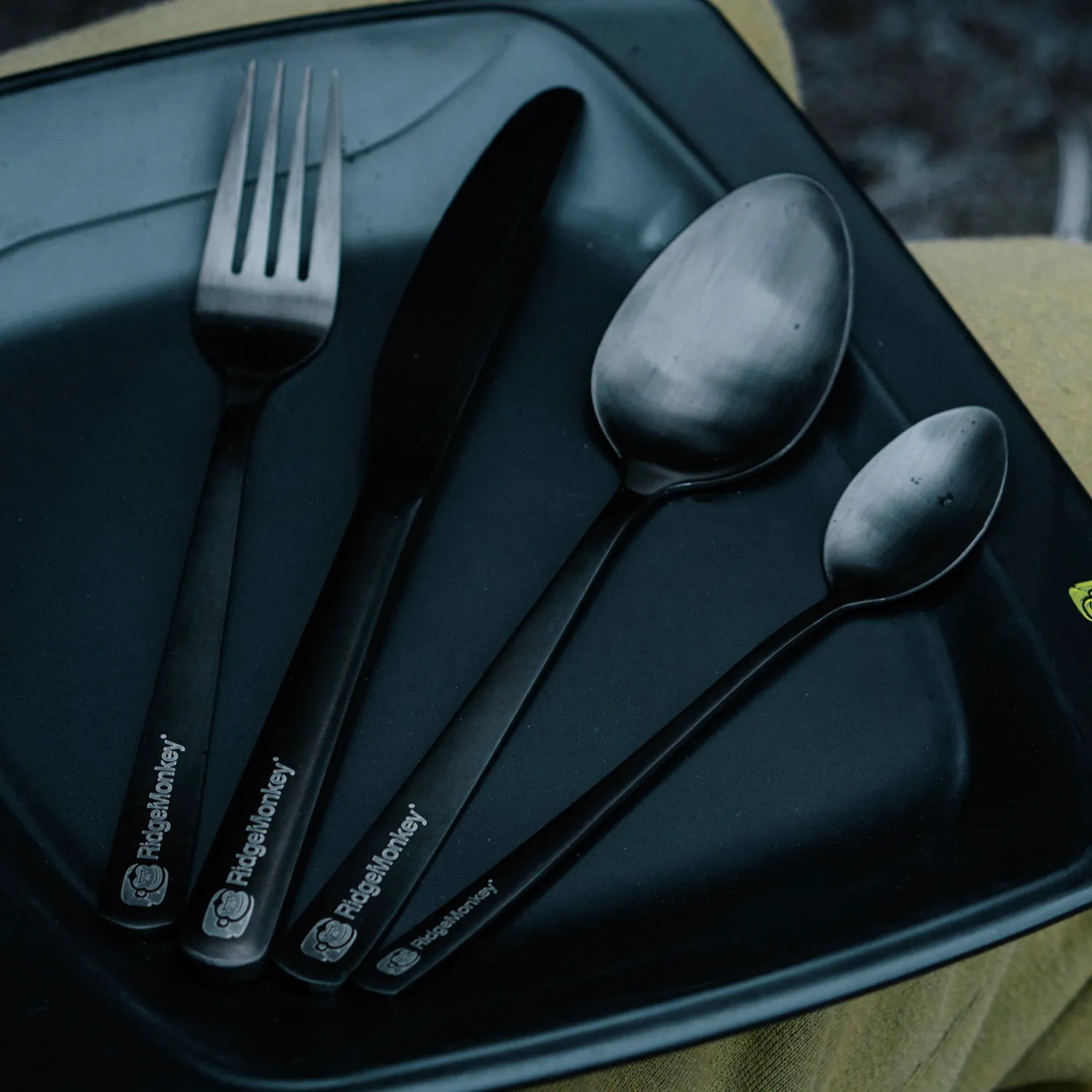 Ridgemonkey DLX Cutlery Set bestekset single krasvast