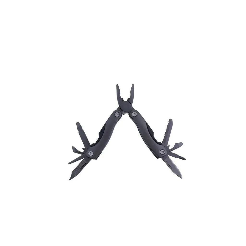 Munkees 9-in-1 multitool antraciet rvs inklapbaar