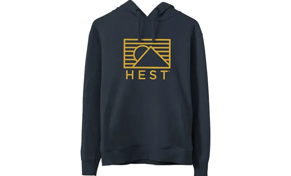 Hest Logo Hoodie M katoen fleece