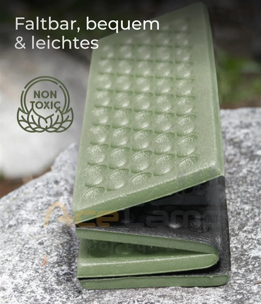 AceCamp thermozitkussen groen 40x30 cm opvouwbaar