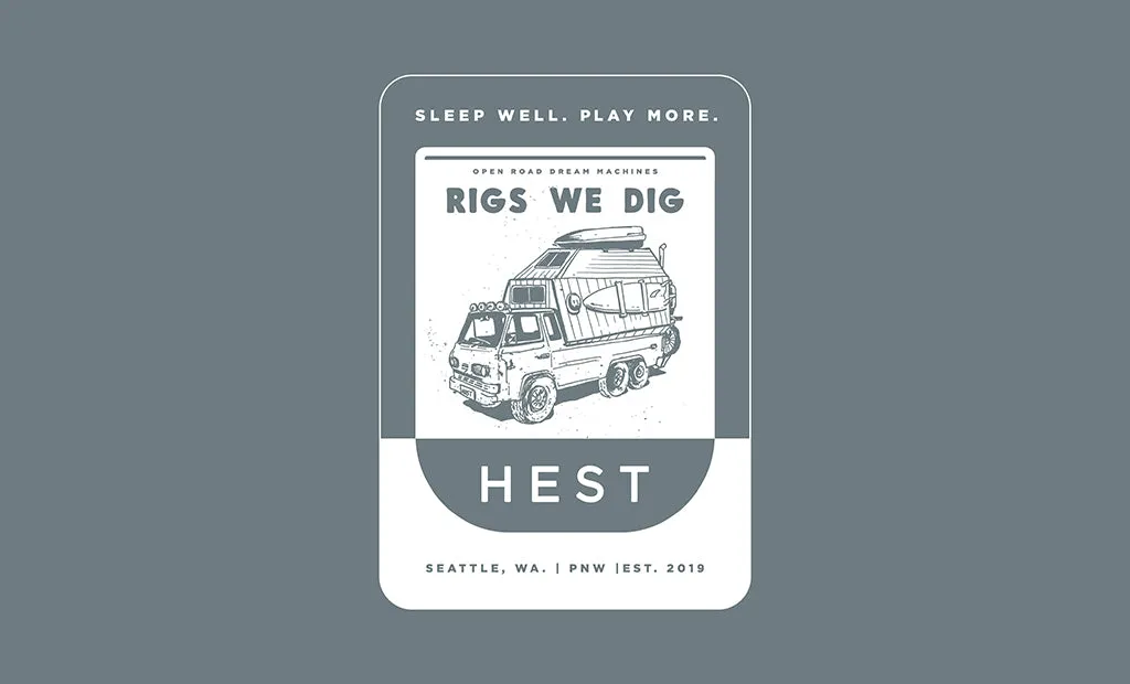 Hest Rigs We Dig hoodie katoen verzwaard unisex