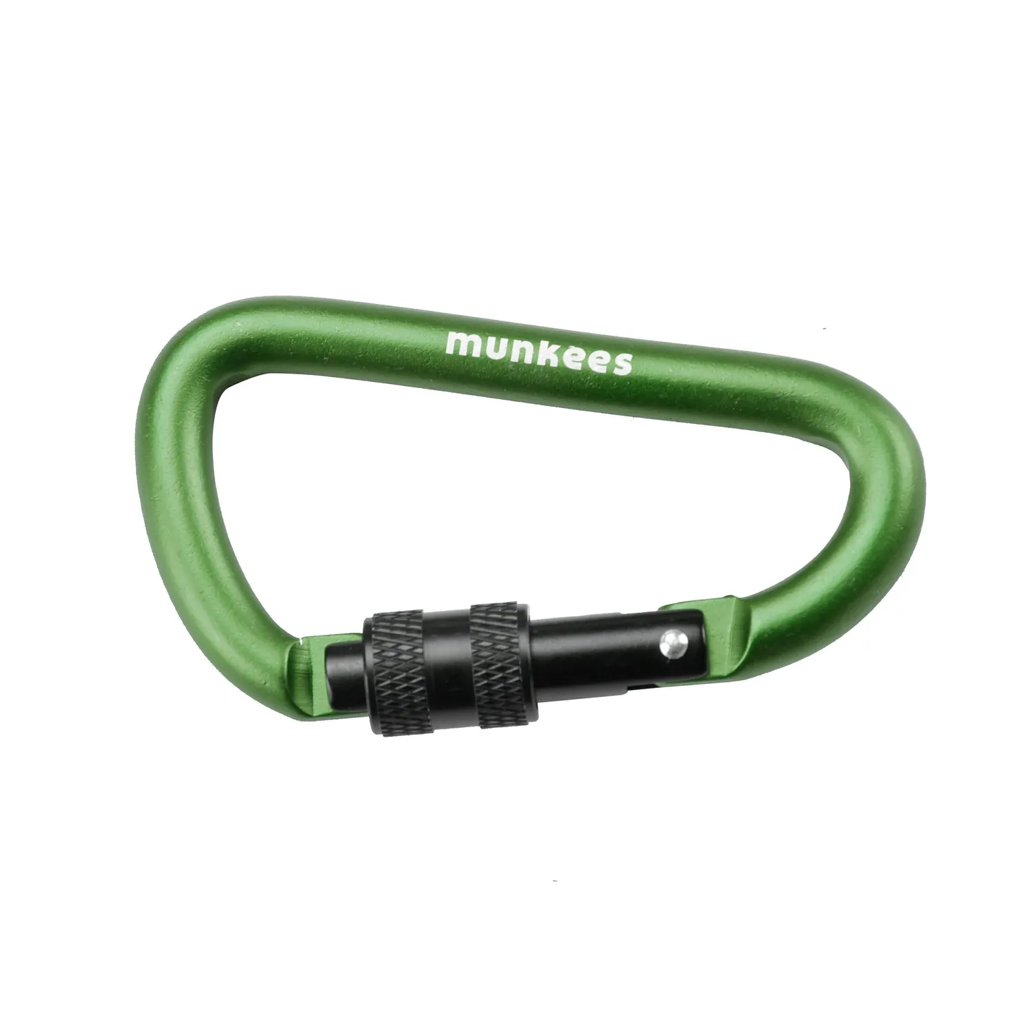 Munkees D-vorm karabiner schroefsluiting 80 mm 8 mm