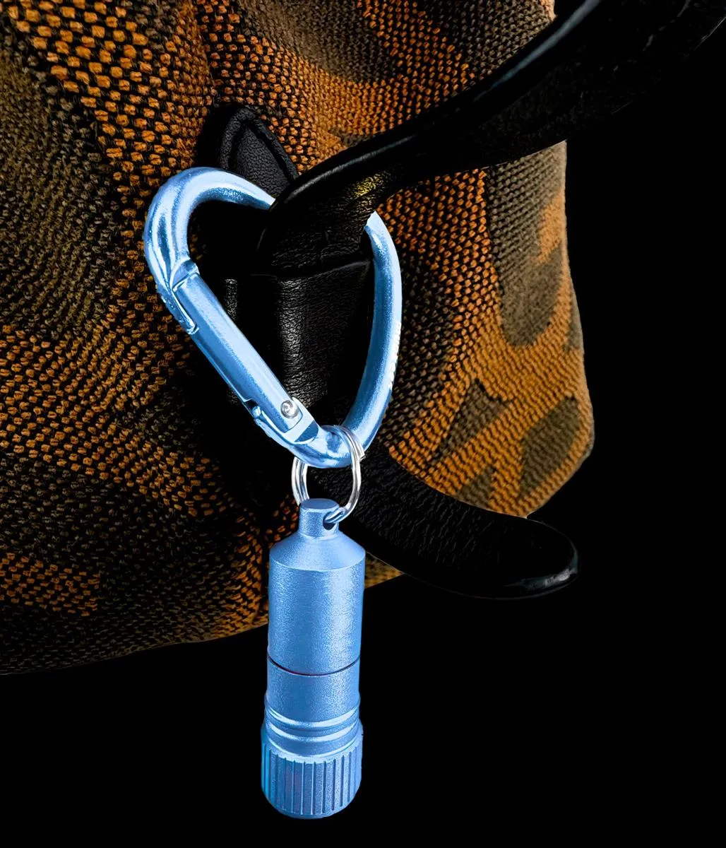 Munkees Hart mini zaklamp karabijn blauw